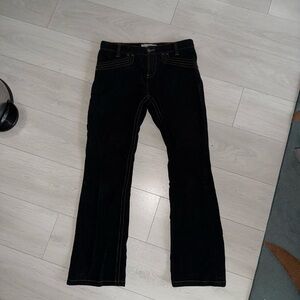 Tommy Hilfiger Black Hipster Bootcut Jeans